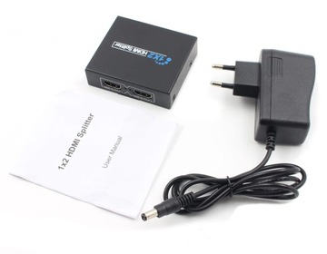 Разветвитель Разветвитель HDMI 1x2 Клонирование Full HD