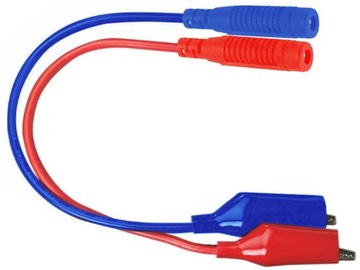 Przewody gniazdo banan 4mm krokodylek 431KK015RTBL