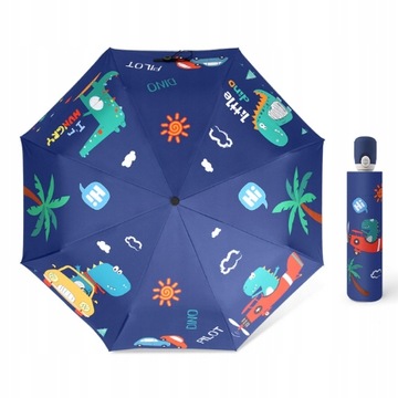 Детский автоматический складной зонт с героями мультфильмов