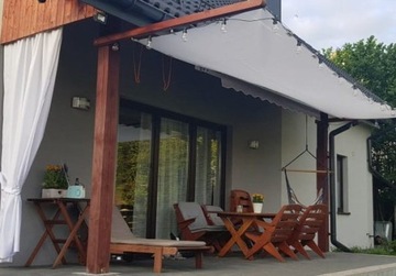 ВЫДВИЖНОЙ САДОВЫЙ СОЛНЕЧНЫЙ ПАРУС, СКАЧИВАЕМЫЙ ДЛЯ КРЫШИ ПЕРГОЛЫ 2x5м