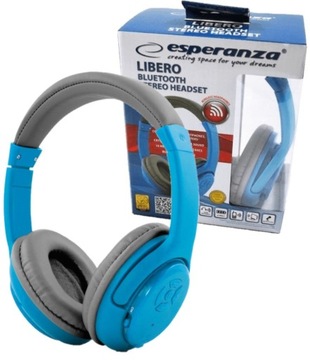 SŁUCHAWKI NAUSZNE BEZPRZEWODOWE BLUETOOTH MIKROFON