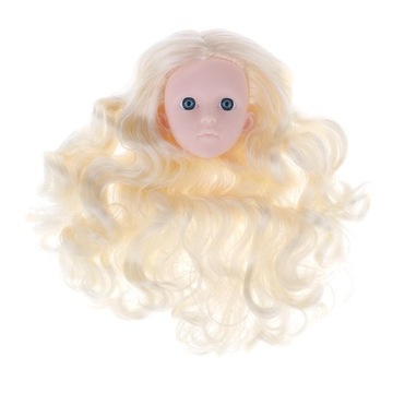 1/4 BJD Ball Jointed Doll Head Sculpt i Gold