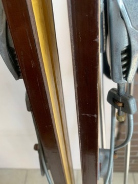 Старые лыжные палки VOSTRA DAMMKAR, ретро, ​​уникальные, 130 см, алюминий, кожа