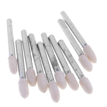 2х10 шт. Коническая фетровая головка диаметром 3 мм, монтируемая на землю.