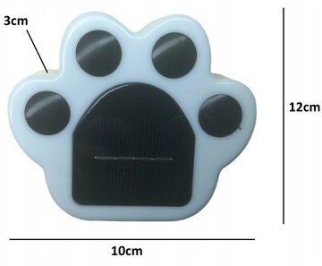 Lampki solarne LED 4szt ŁAPKI ogrodowe na schody