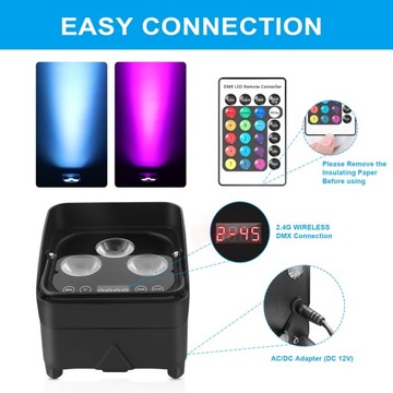 4 IN 1 LED OŚWIETLENIE SCENICZNE LED -3 * 10W