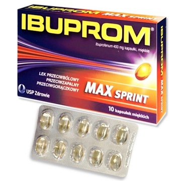 Ibuprom MAX Sprint 400 mg 10 kapsułek