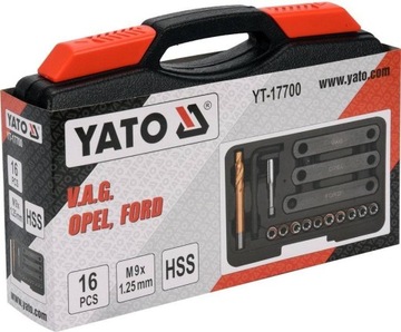 КОМПЛЕКТ ДЛЯ РЕМОНТА РЕЗЬБЫ YATO ZAC BRAKE 16EL YT-17700