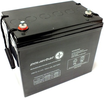 Akumulator żelowy Powerbat CBE75-12 75Ah 12V