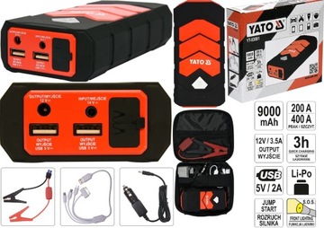 URZĄDZENIE ROZRUCHOWE POWERBANK 9000mAh YATO yt-83081