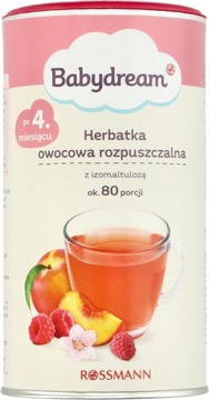BABYDREAM HERBATKA DLA DZIECI BRZOSKWINIA I MALINA