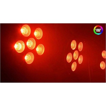 Lampa PAR sceniczna LIGHT4ME PAR COB 6X30W LED RGBA mocny wydajny