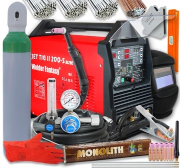 SPAWARKA INWERTOROWA JET TIG II 200-S ACDC SPOT PULS MMA ZESTAW