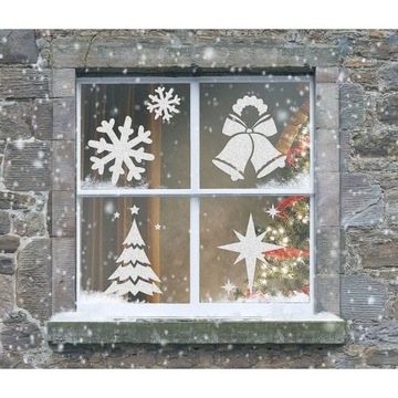 ШАБЛОНЫ ИСКУССТВЕННОГО СНЕГА А4 БОЛЬШИЕ 8 ШТ.