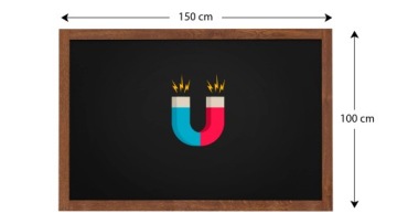 Магнитная доска 150х100, деревянная рама.