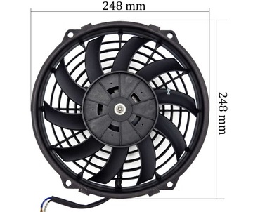 ПЛОСКИЙ ВЕНТИЛЯТОР РАДИАТОРА 23см прессование