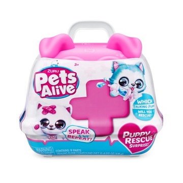 ZURU PETS ALIVE Interaktywny pluszak + transporter PL