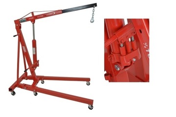 ŻURAW WARSZTATOWY DŹWIG 2T SZYBKI 2X POMPA Mocny