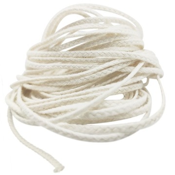 KNOT BAWEŁNIANY DO ŚWIEC SZNUREK BAWEŁNA 3x11 10m