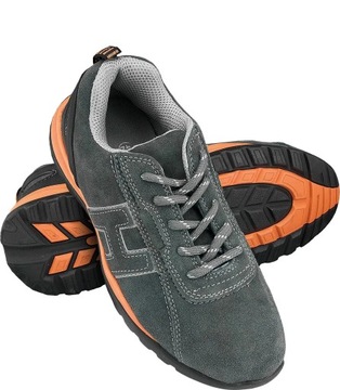 Buty Bezpieczne Półbuty REIS NEUTRON Szaro Pomarańczowe 36