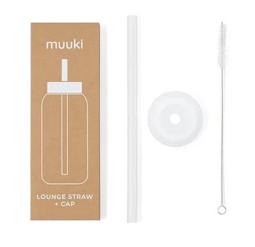 MUUKI Соломинка и щетка для чистки бутылочек, 720 мл, соломинка+сумка