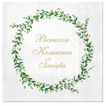 Serwetki papierowe Pierwsza Komunia Święta 20szt