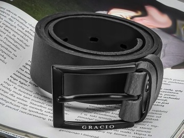 РЕМЕНЬ КОЖАНЫЙ БРЮКИ МУЖСКИЕ КОЖАНЫЙ РЕМЕНЬ GRACIO ДЛИНА 135 СМ ПОДАРОК