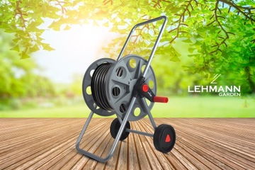 СТАЛЬНОЙ ДЕРЖАТЕЛЬ ДЛЯ САДОВОГО ШЛАНГА Lehmann, КАТУШКА, 45М 1/2