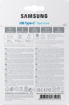 Флеш-накопитель Samsung Type C, 256 ГБ (MUF256DA/APC)