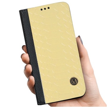 SKÓRA NATURALNA ETUI Z KLAPKĄ PORTFEL DO XIAOMI NOTE 8 PRO WZORY