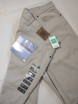 Męskie spodnie casual chino stone 42/33 prążki