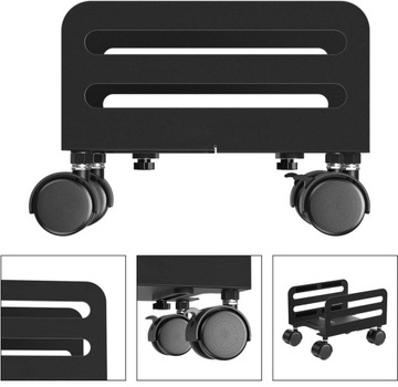 WÓZEK PODSTAWKA POD KOMPUTER PC REGULOWANY KÓŁKA