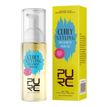 PURC Curly Produkty Do Włosów Mus Pielęgnacja Olej Kokosowy Wygładzanie