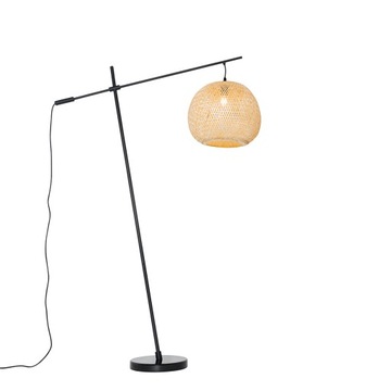 Orientalna zewnętrzna lampa podłogowa bambusowa IP44 - Rafael
