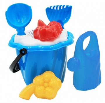 ZESTAW TACZKA DLA DZIECI + ZESTAW DO PIASKU + KONEWKA + ŁOPATKA + FOREMKI