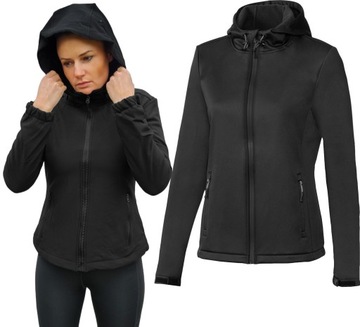 KURTKA DAMSKA SOFTSHELL WIOSENNA PIANKA DO BIEGANIA, NA ROWER, SPORTOWA S