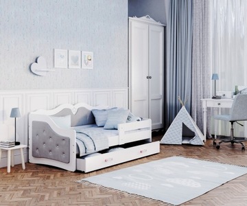 Кровать мягкая 160х80 с ящиком + матрас LILI