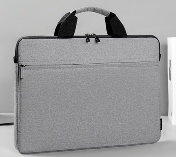 TORBA NA LAPTOP SZARA 15,6 Teczka na Ramię do Ręki Biznesowa Damska Męska