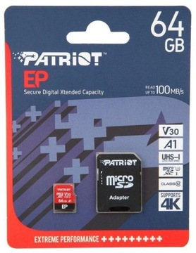 Карта Patriot Memory EP Pro PEF64GEP31MCX 64 ГБ