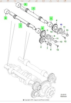 VAČKA BALANCOVÝ KLIKOVÉ HŘÍDELE + BIEZNIE JAGUAR XE XF F-PACE 2.0 DIESEL