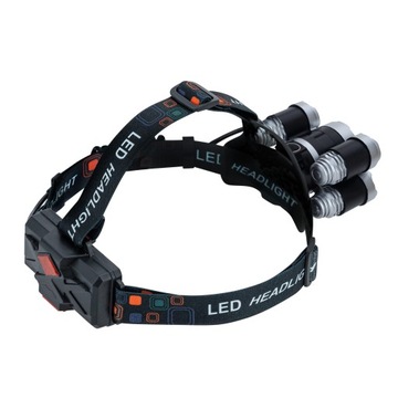 МОЩНАЯ ФАРА 5 x LED T6 АККУМУЛЯТОРНАЯ ФАРА CREE