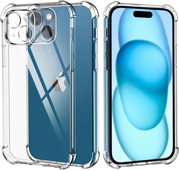 ETUI DO IPHONE 15 CASE ANTI-SHOCK OBUDOWA + SZKŁO 9H