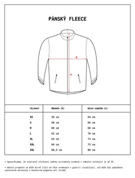 Ciepły POLAR FLRA 300g Męska Bluza polarowa BK 4XL