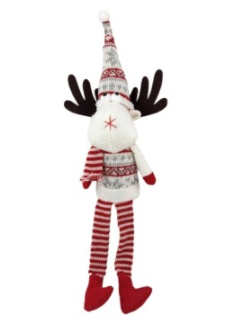 РОЖДЕСТВЕНСКИЙ ОЛЕНЬ ПУСТОЙ НА ПОДВЕСНЫХ НОЖКАХ 40 СМ