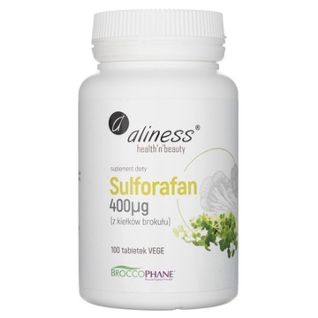 Sulforafan 400mcg Aliness Kiełki Brokuła 100tab