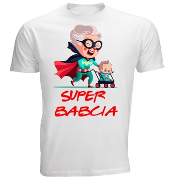 Koszulka na Dzień BABCI SUPER BABCIA PREZENT M