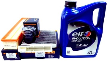 3 FILTRY 4L OLEJU ELF 5W40 LOGAN I SANDERO I CLIO III TWINGO II 1.2 16V