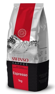 Kawa Ziarnista SWISSO Kaffee ESPRESSO Mocna DE 1kg