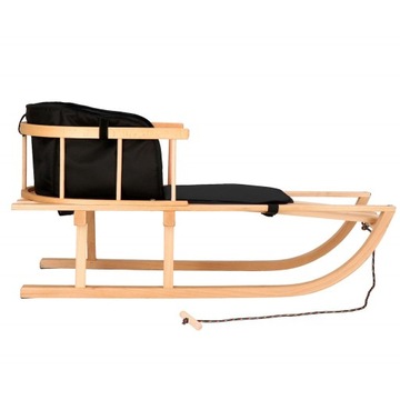 ДЕРЕВЯННЫЕ САНКИ от производителя со СПИНКОЙ + ПОДНОЖКИ для ПОЛЬСКИХ детей