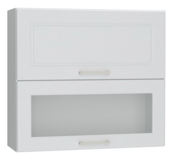 Szafka kuchenna szkło 80x72x29 JASNY SZARY